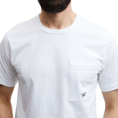 DENHAM デンハム シザーロゴ 刺繍 胸ポケット Tシャツ AMERICANA DENHAM TEE HCJ 半袖Tシャツ メンズ